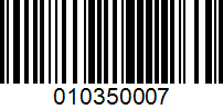 Barcode for 010350007