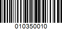 Barcode for 010350010