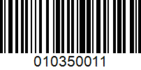 Barcode for 010350011