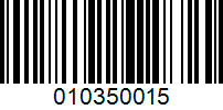 Barcode for 010350015