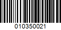 Barcode for 010350021