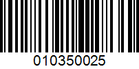 Barcode for 010350025