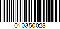 Barcode for 010350028