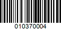 Barcode for 010370004