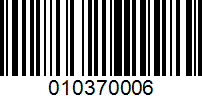 Barcode for 010370006