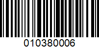 Barcode for 010380006