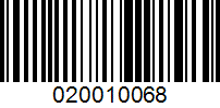 Barcode for 020010068