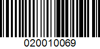 Barcode for 020010069