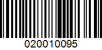 Barcode for 020010095