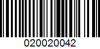 Barcode for 020020042