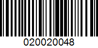 Barcode for 020020048