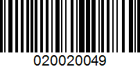 Barcode for 020020049