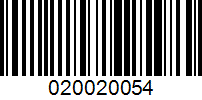 Barcode for 020020054