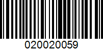 Barcode for 020020059