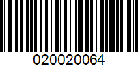 Barcode for 020020064