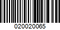 Barcode for 020020065