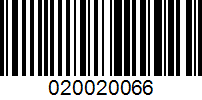 Barcode for 020020066