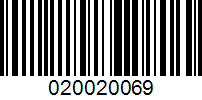 Barcode for 020020069