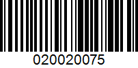 Barcode for 020020075