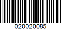 Barcode for 020020085