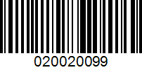 Barcode for 020020099