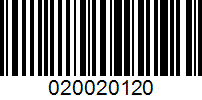 Barcode for 020020120