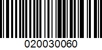 Barcode for 020030060