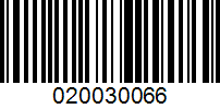 Barcode for 020030066