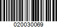 Barcode for 020030069