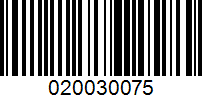 Barcode for 020030075