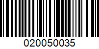 Barcode for 020050035