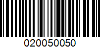 Barcode for 020050050