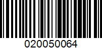 Barcode for 020050064