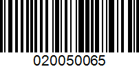 Barcode for 020050065