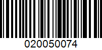 Barcode for 020050074