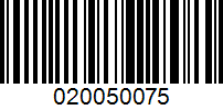 Barcode for 020050075