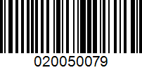 Barcode for 020050079