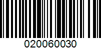 Barcode for 020060030