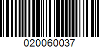 Barcode for 020060037