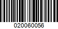 Barcode for 020060056