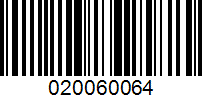 Barcode for 020060064