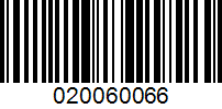 Barcode for 020060066