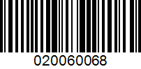 Barcode for 020060068