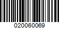 Barcode for 020060069