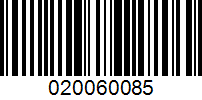 Barcode for 020060085