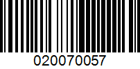 Barcode for 020070057