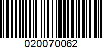 Barcode for 020070062