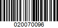 Barcode for 020070096