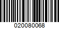 Barcode for 020080068