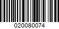 Barcode for 020080074